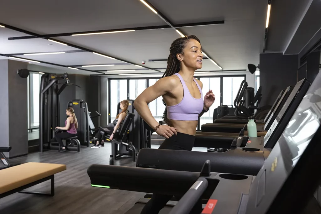 The residential gym at Crown Street, Manchester, designed by residential gym designers motive8